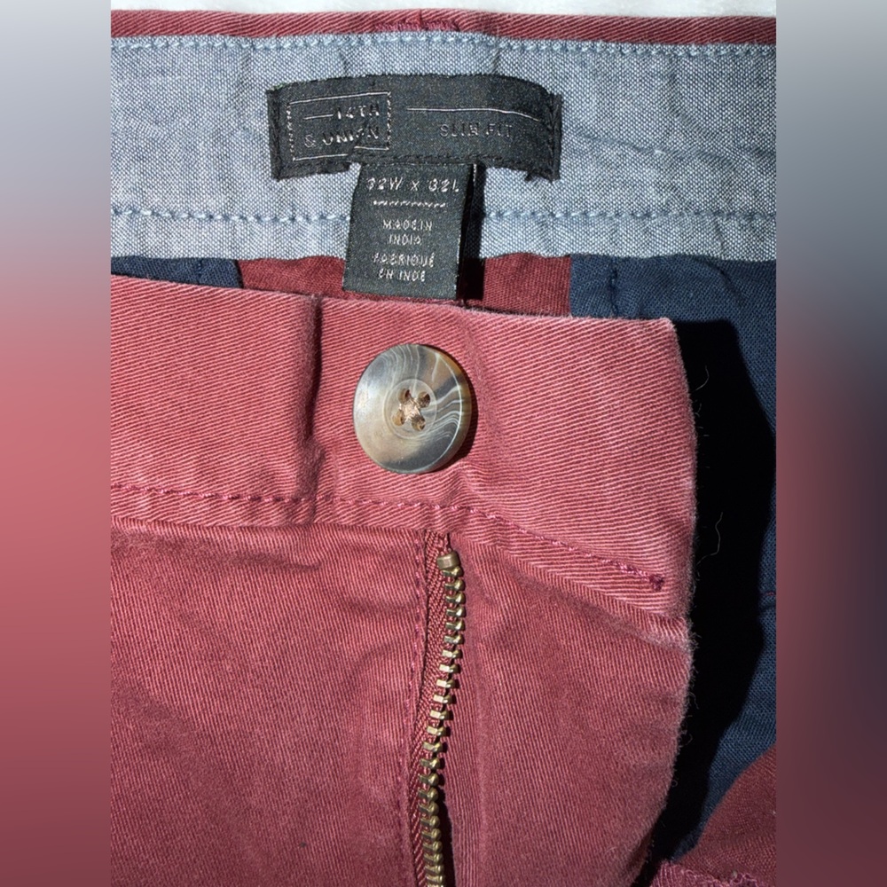 14th & Union Red Chinos